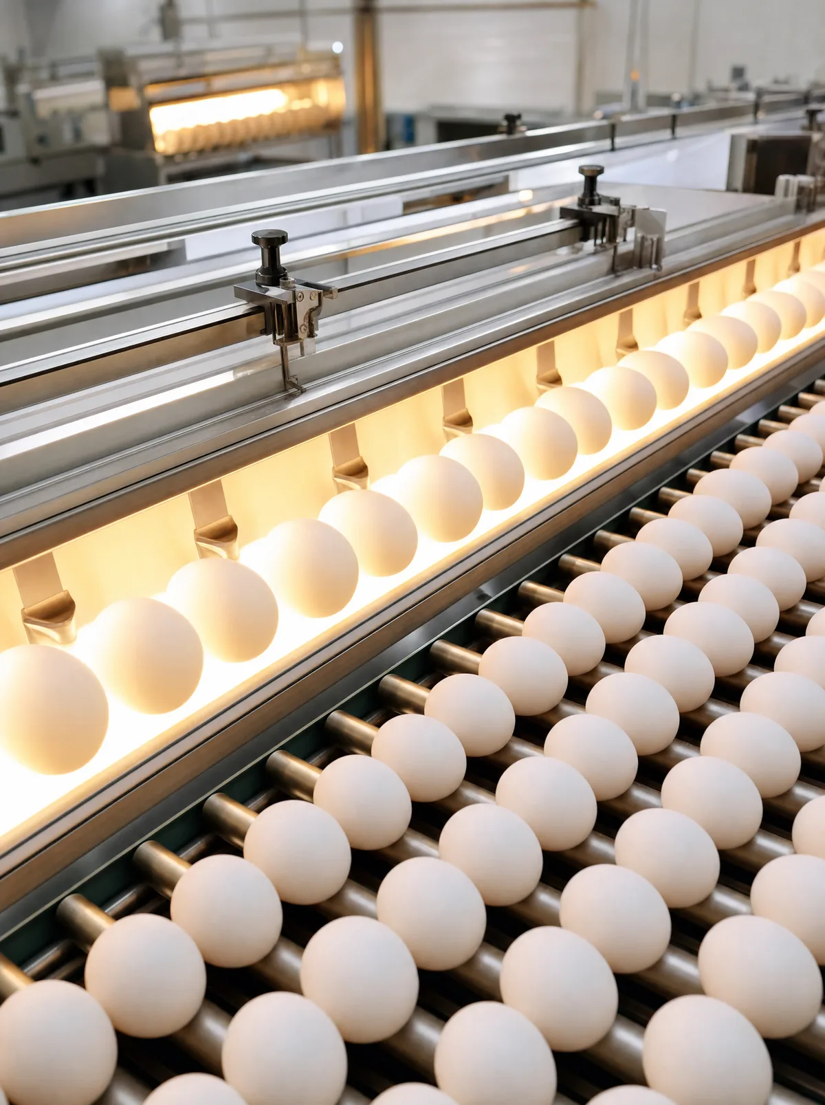 Egg grading and quality control line